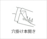 穴掛け本開き